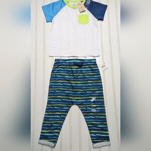 First Impressions Blue and Green Kids Matching Set